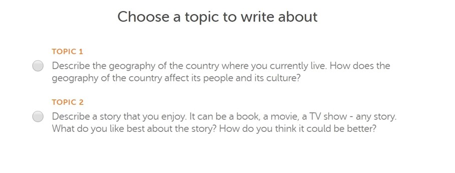 choose topic to write